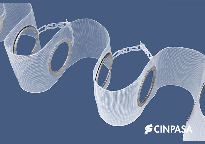  Cinta de ojales transparente 